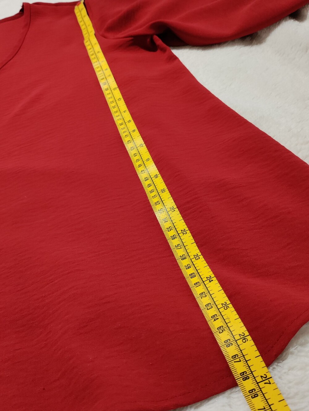 JODIFL Red V-Neck Blouse Size L - Picture 11 of 11